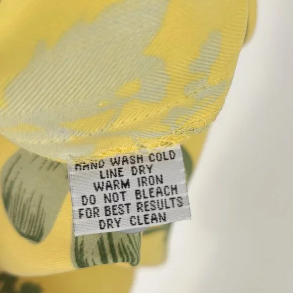 Vintage Silk Tropical Pattern Maxi Dress - Picture 5 of 8